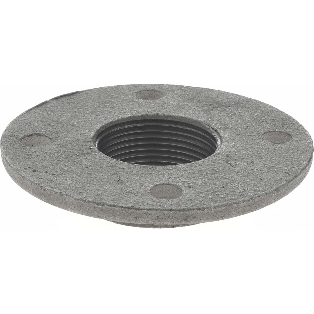 Anvil 1-1/4" Pipe, 4" OD, 13/16" Hub Length, Black Floor Pipe Flange - 0310105606