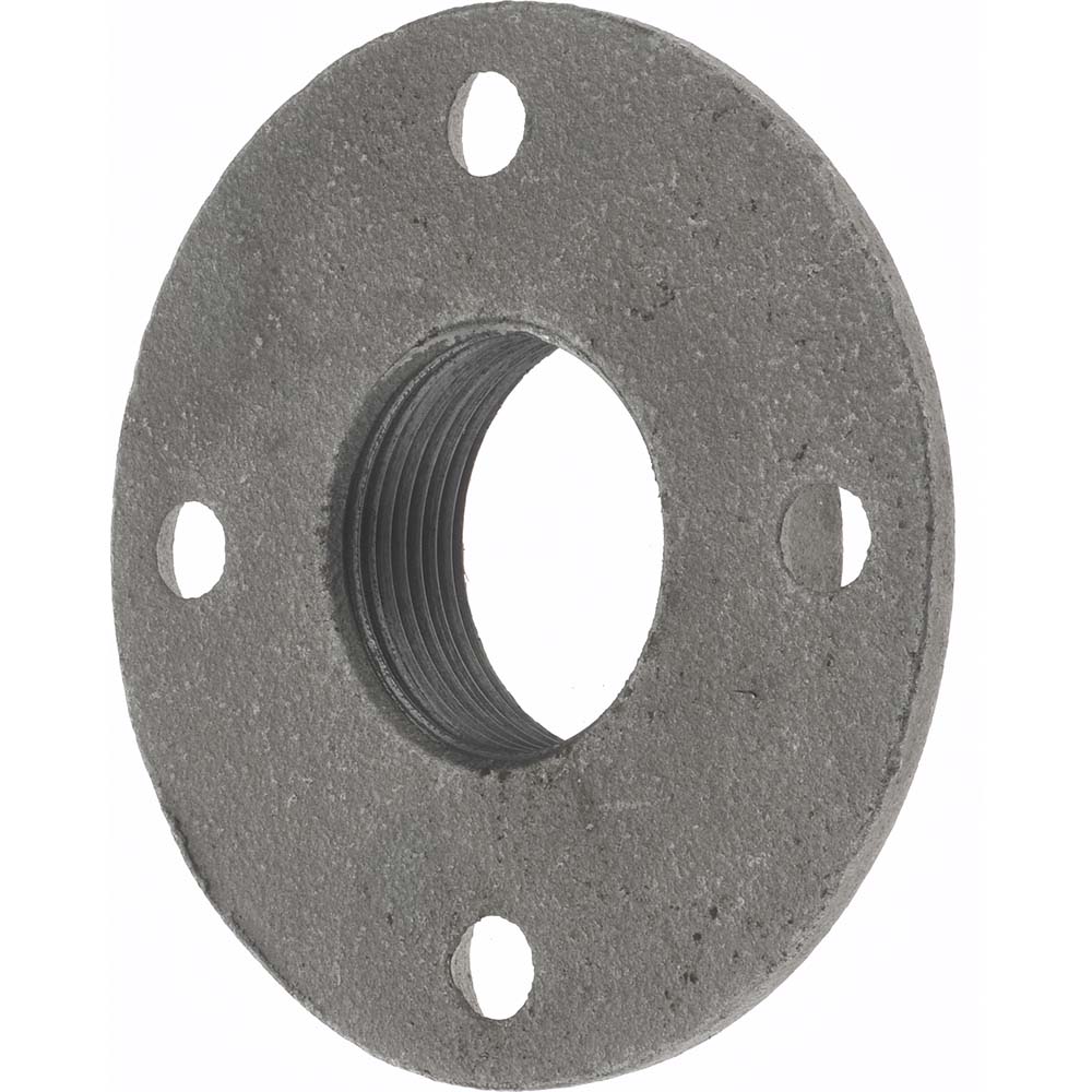 Anvil 1-1/4" Pipe, 4" OD, 13/16" Hub Length, Black Floor Pipe Flange - 0310105606