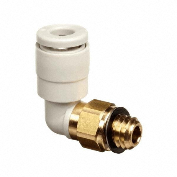 SMC PNEUMATICS Push-to-Connect Push-to-Connect Fitting: Branch Tee, BSPT, 6.00 mm OD - KQ2T06-01AS