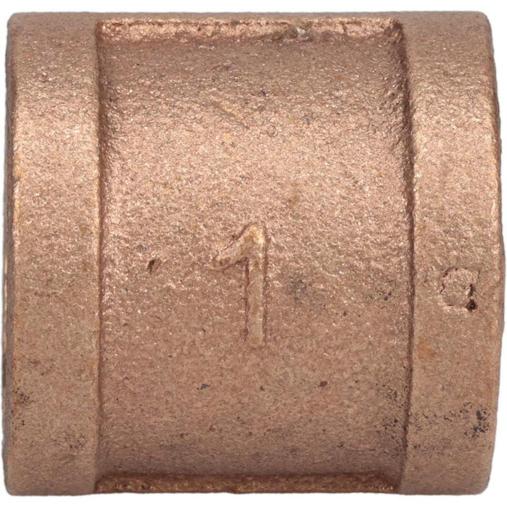 Merit Brass Brass Pipe Coupling: 1/4" Fitting, Threaded, FNPT x FNPT, Class 125, Lead Free - XNL111-04