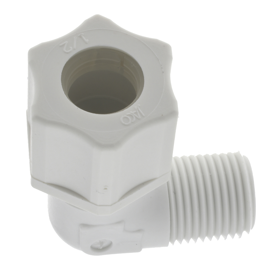 Made in USA Compression Tube Male Elbow: Compression x Threaded - 0635.065