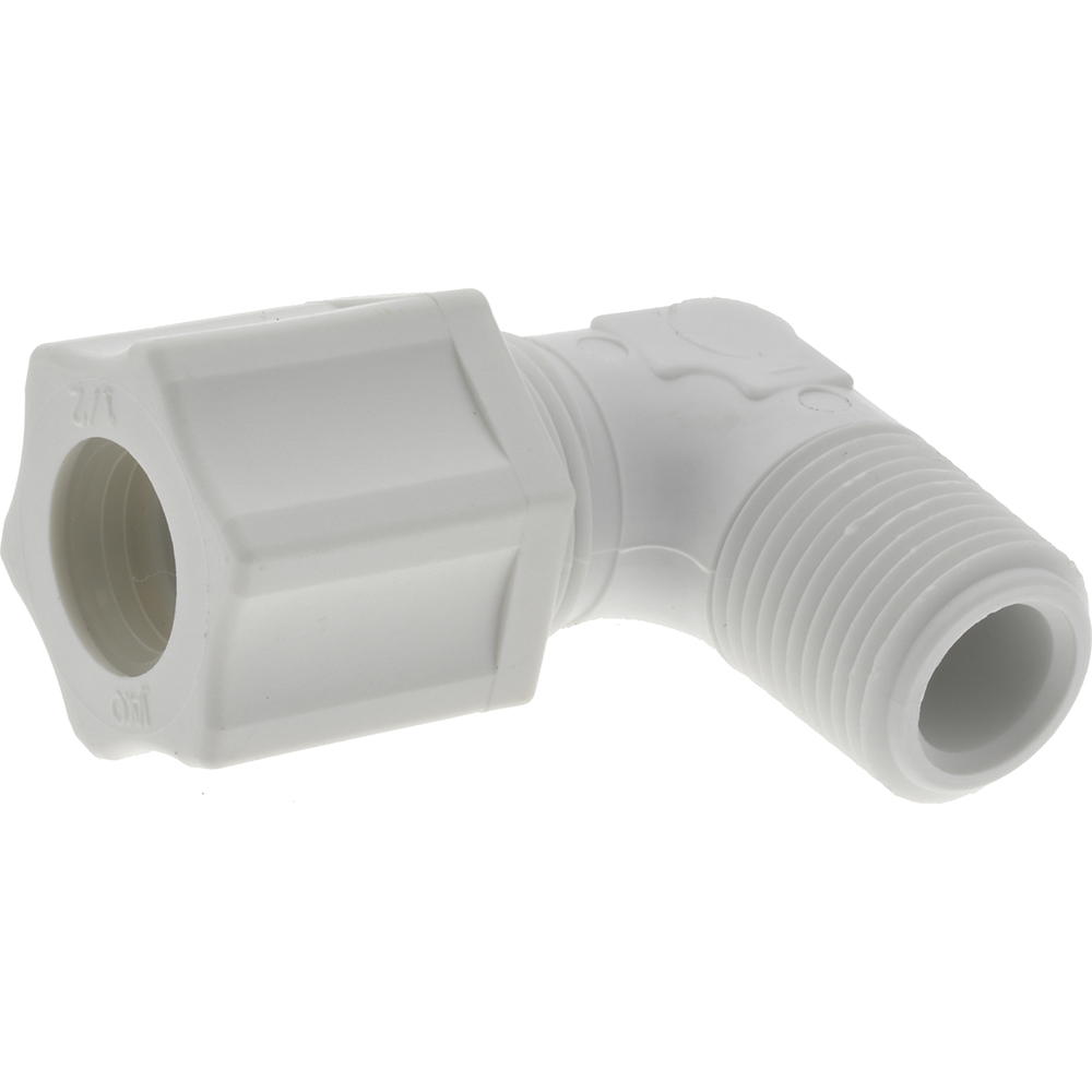 Made in USA Compression Tube Male Elbow: Compression x Threaded - 0635.065