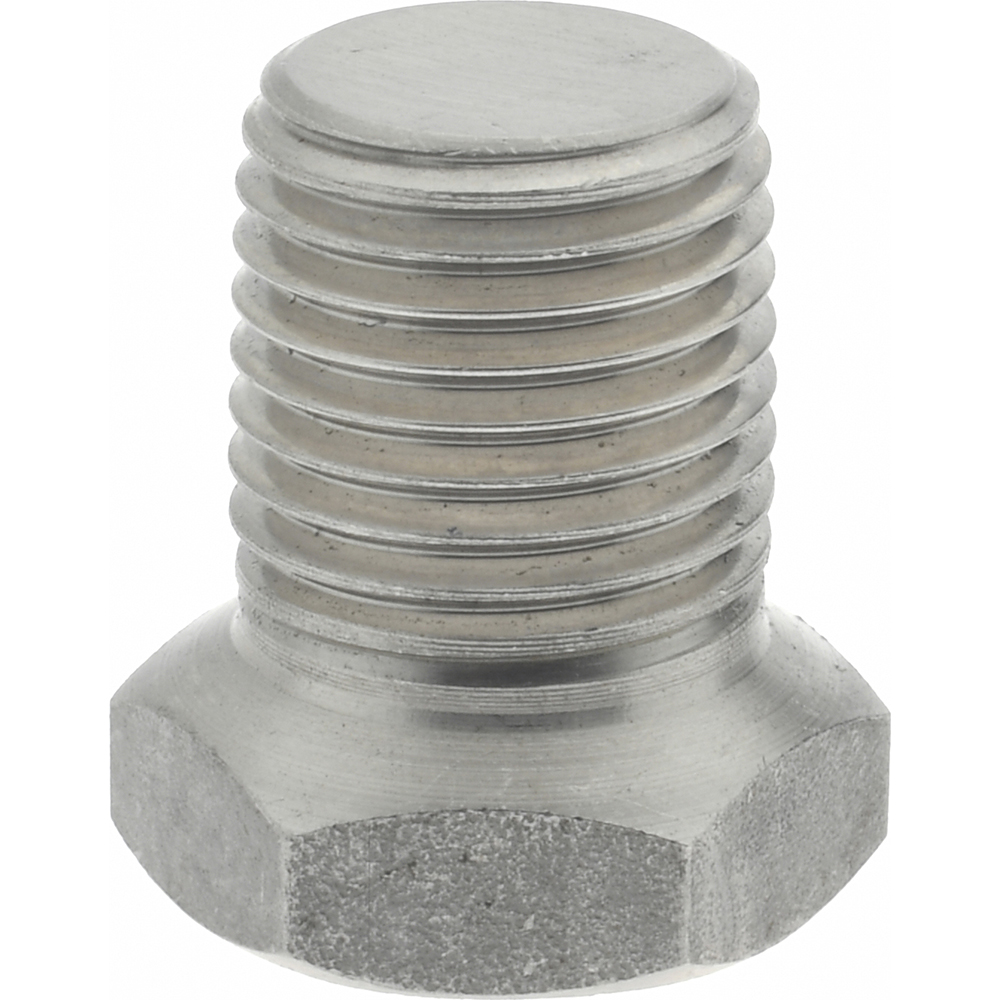 Merit Brass Pipe Hex Plug: 1/4", 304 & 304L Stainless Steel - 3417HD-04