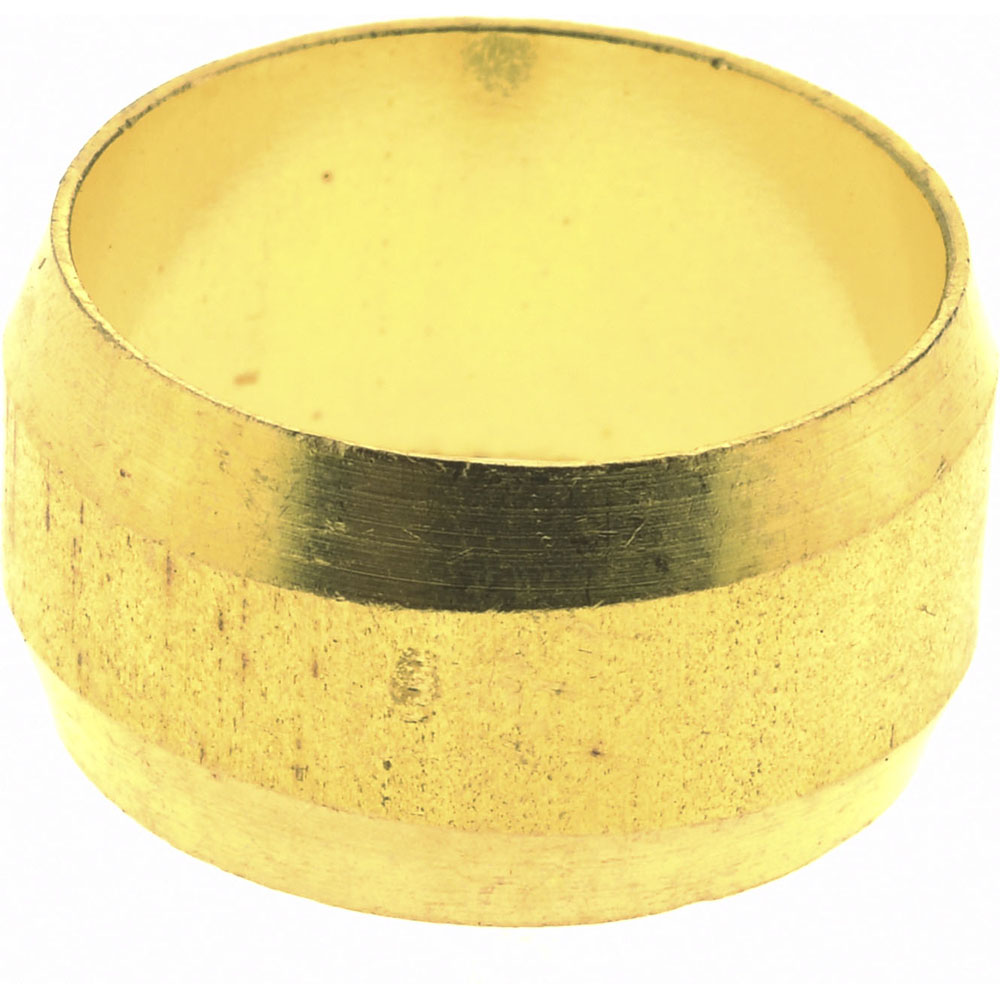 CerroBrass Compression Tube Sleeve: 7/16-24, 1/4" Tube OD, Compression - 18003