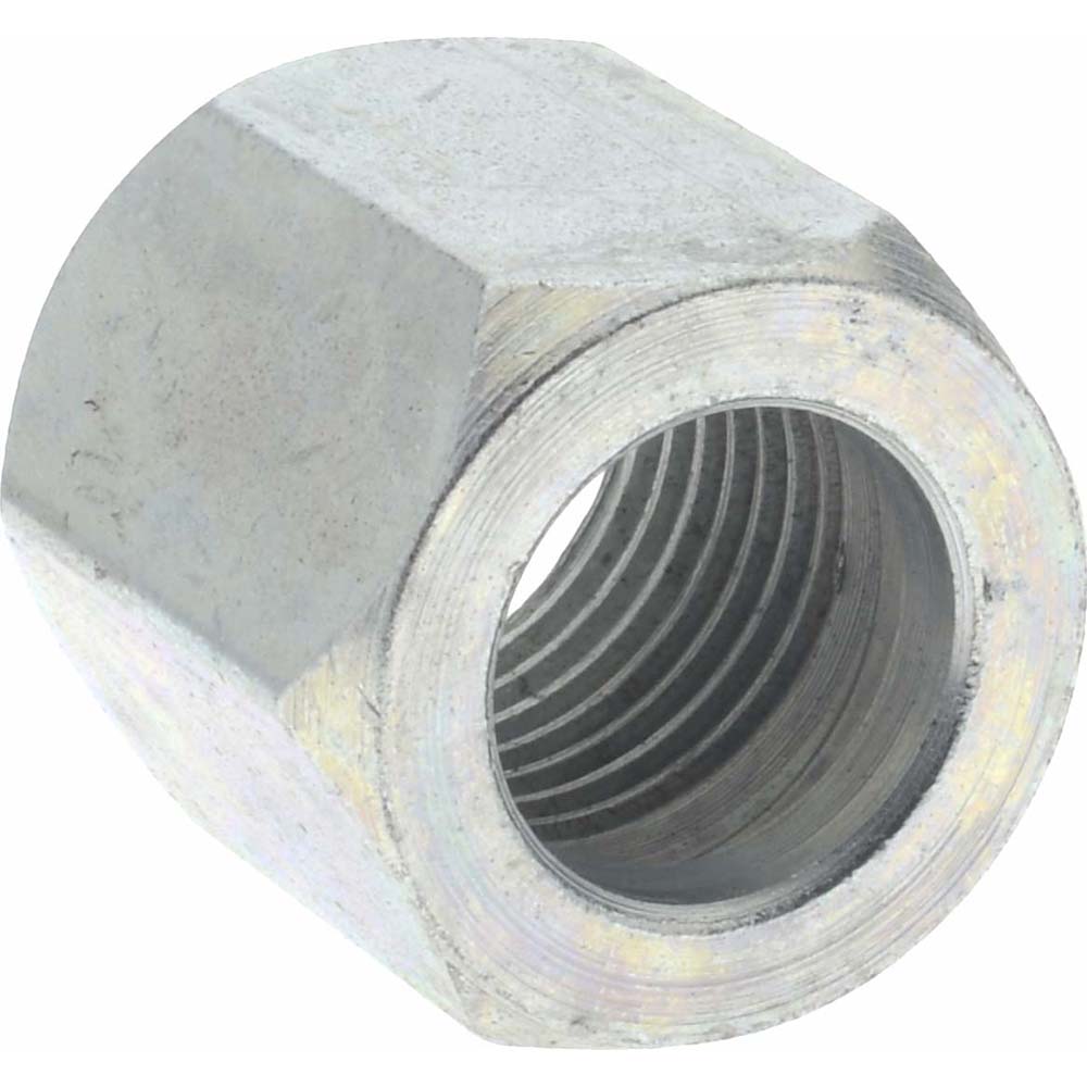 Eaton Steel Flared Tube Nut: 3/8" OD, 9/16-18 Thread, 37 deg Flared Angle - 1290-6S
