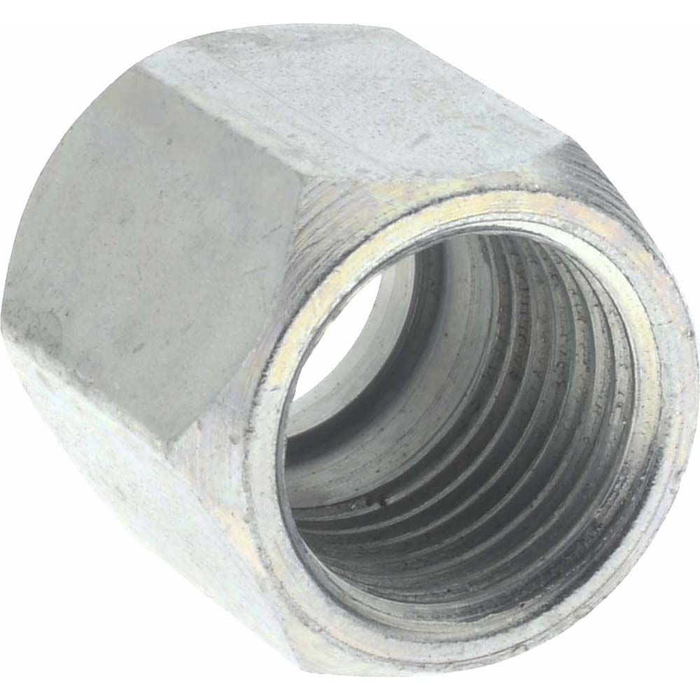 Eaton Steel Flared Tube Nut: 3/8" OD, 9/16-18 Thread, 37 deg Flared Angle - 1290-6S
