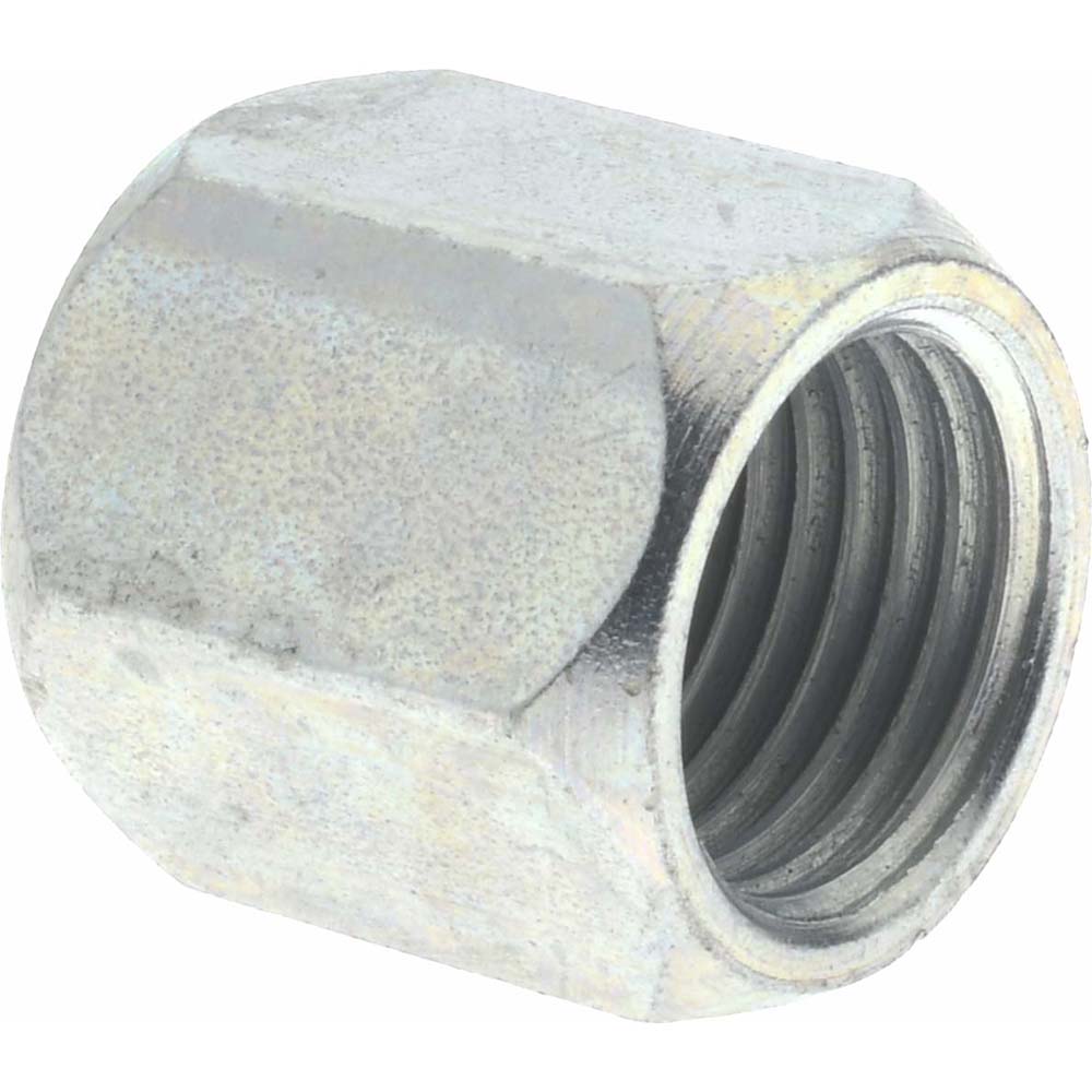 Eaton Steel Flared Tube Nut: 3/8" OD, 9/16-18 Thread, 37 deg Flared Angle - 1290-6S