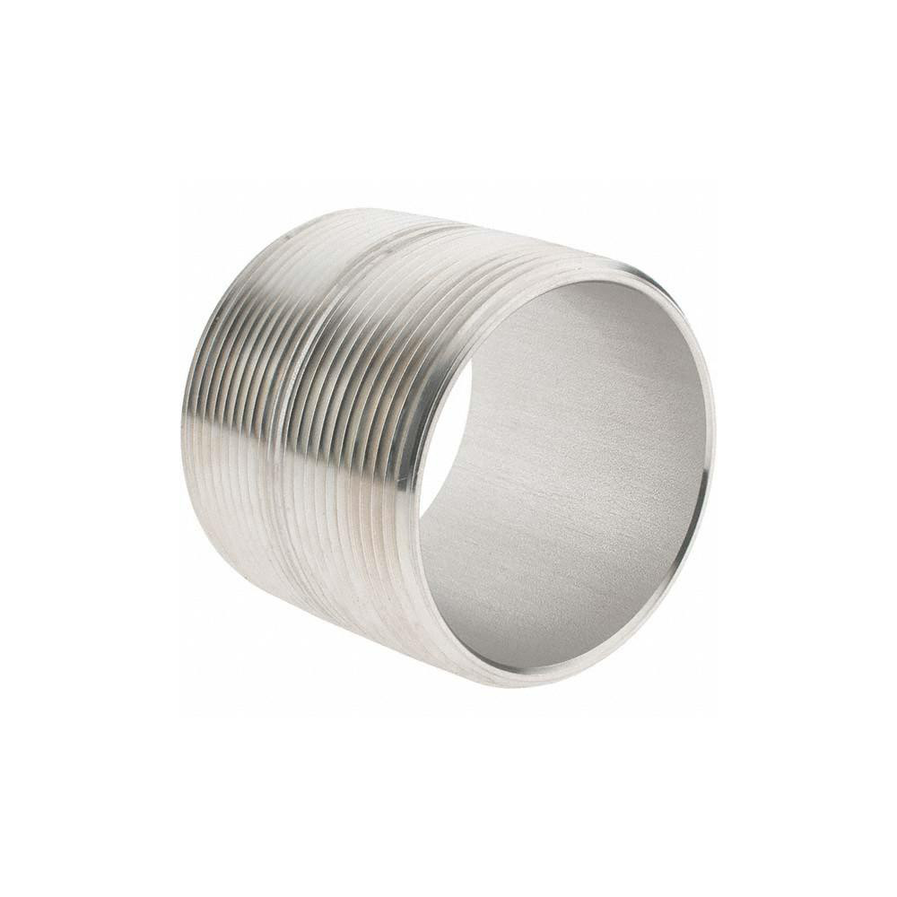 Value Collection Stainless Steel Pipe Nipple: 2" Pipe, Grade 316 & 316L - 6BN2*2