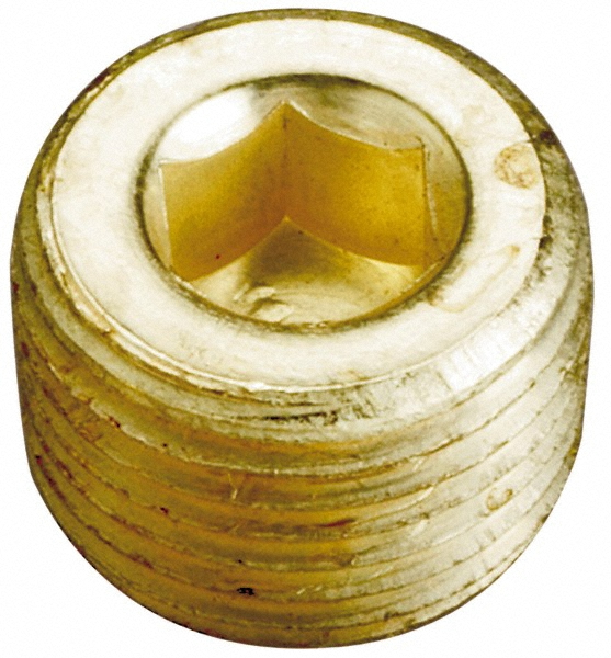 Merit Brass Pipe Square Head Plug: 3/4", 304 Stainless Steel - K417-12