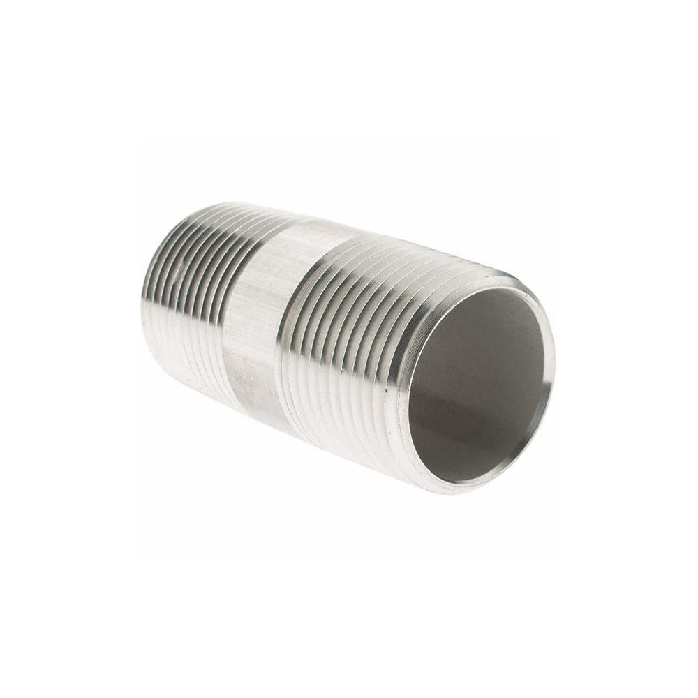 Value Collection Stainless Steel Pipe Nipple: 1" Pipe, Grade 316 & 316L - 6BN1*21/2