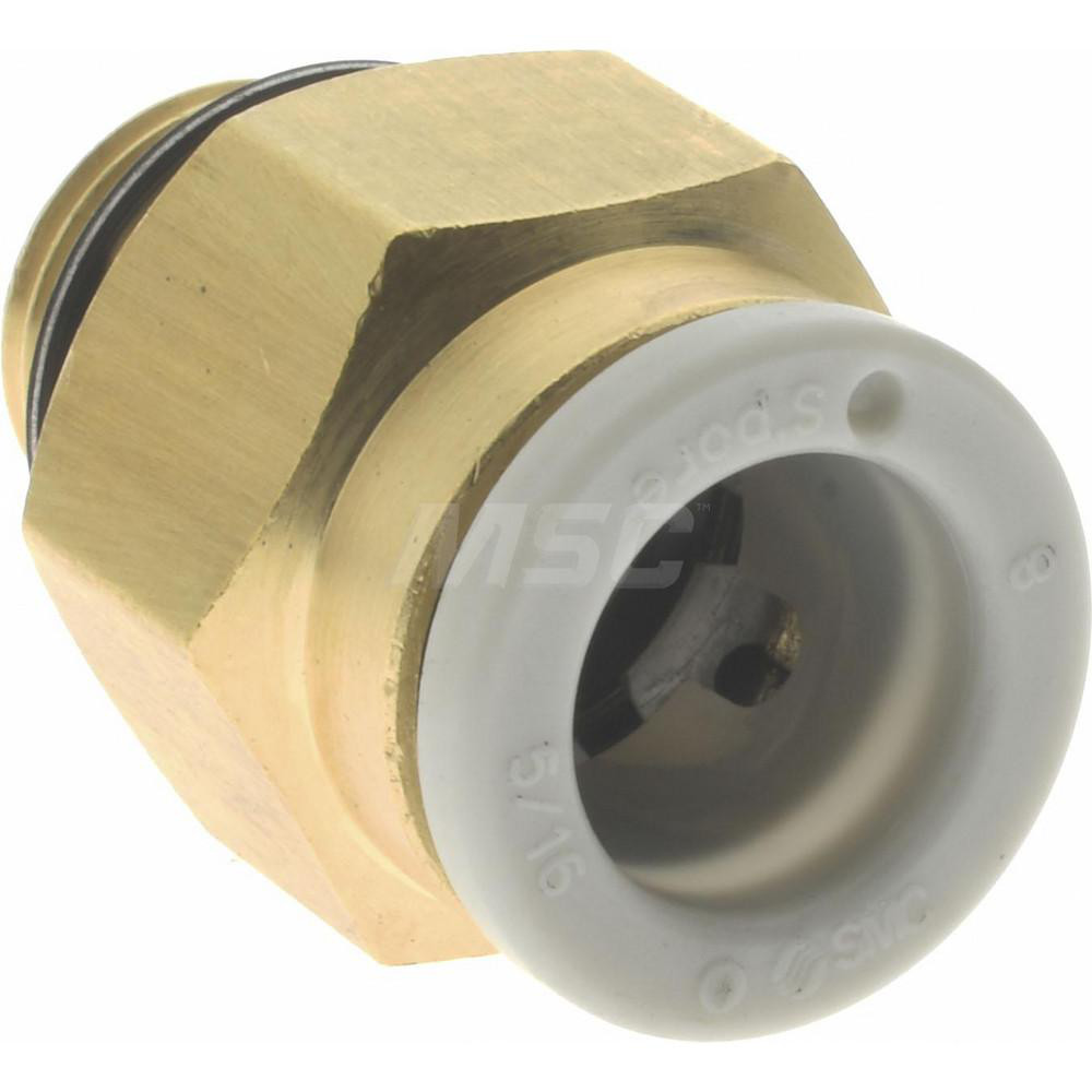 SMC PNEUMATICS Push-to-Connect Push-to-Connect Fitting: Connector, Universal, 8.00 mm OD - KQ2H08-U01A