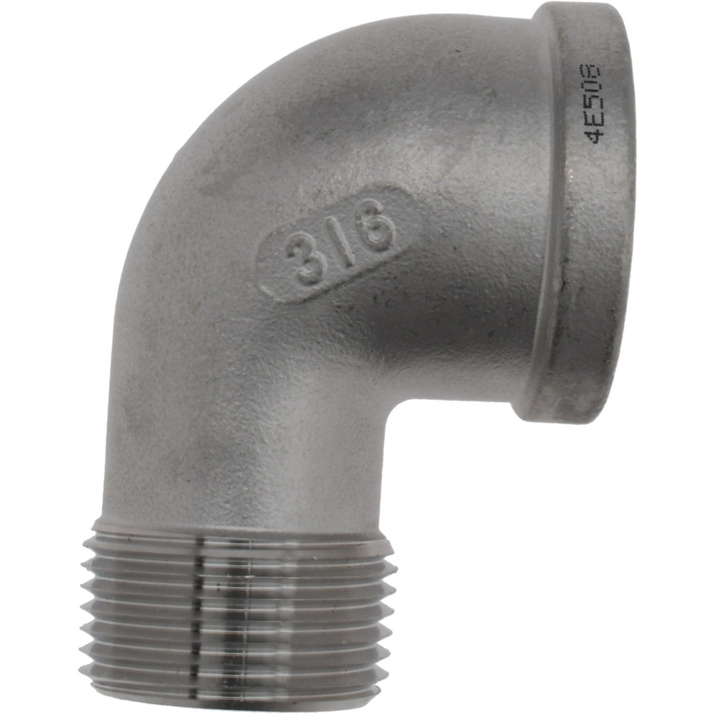 Merit Brass Pipe 90 deg Street Elbow: 1", 316 Stainless Steel - K603-16