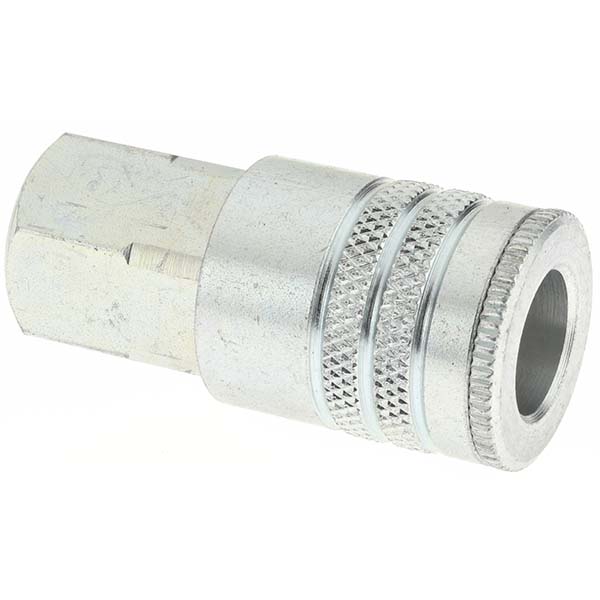 Parker Pneumatic Hose Coupling: 3/8-18, 3/8" Body Dia, Industrial Interchange - 25