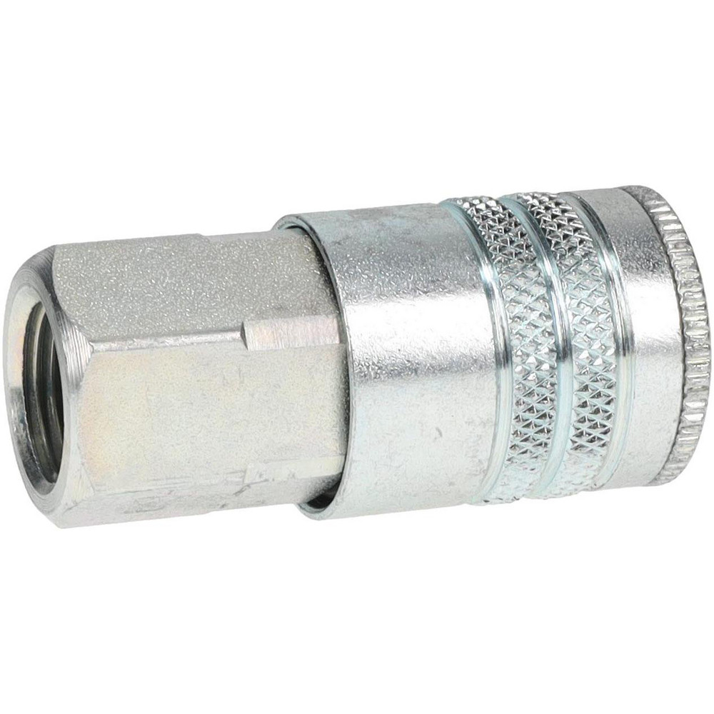 Parker Pneumatic Hose Coupling: 3/8-18, 3/8" Body Dia, Industrial Interchange - 25