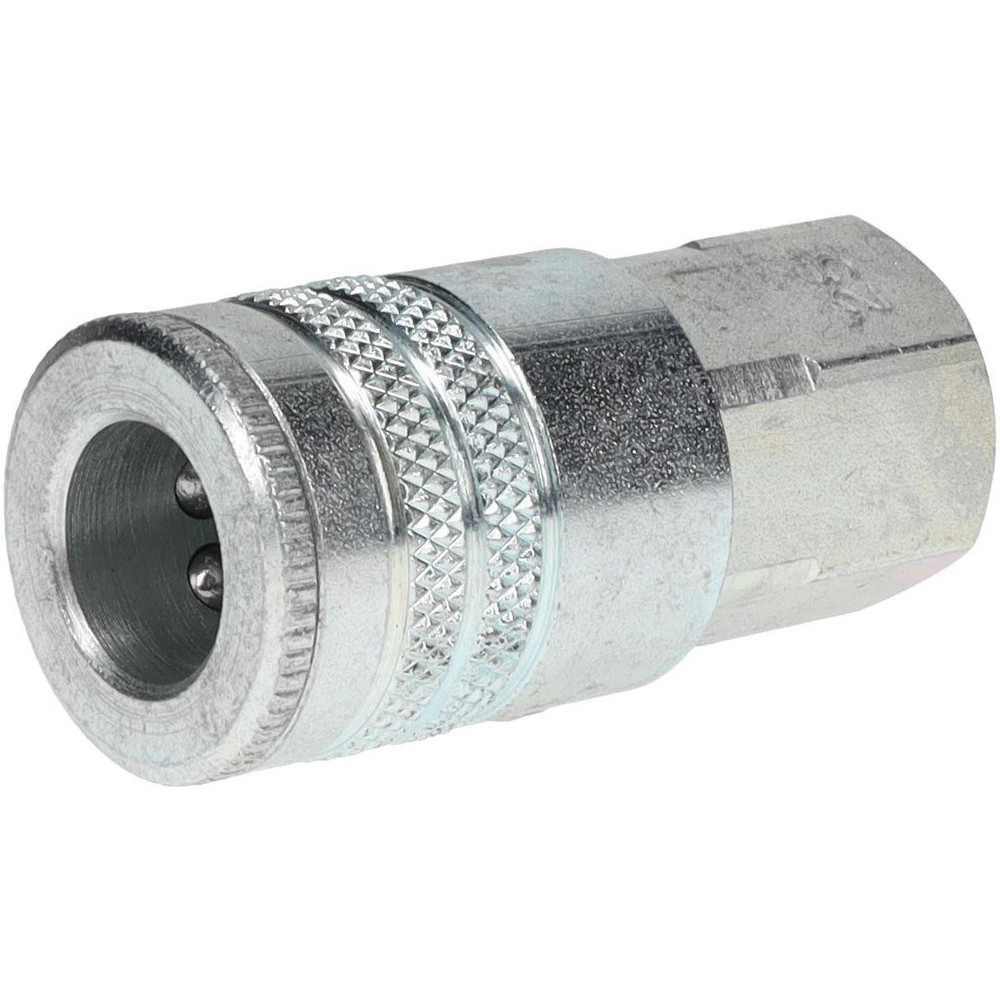 Parker Pneumatic Hose Coupling: 3/8-18, 3/8" Body Dia, Industrial Interchange - 25
