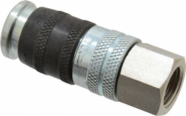 Parker Pneumatic Hose Coupling: 3/8-18, 3/8" Body Dia, Industrial Interchange - 25