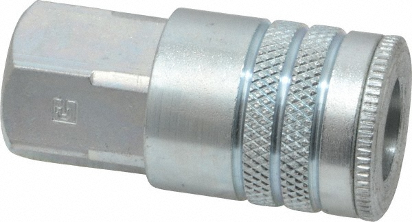 Parker Pneumatic Hose Coupling: 3/8-18, 3/8" Body Dia, Industrial Interchange - 25