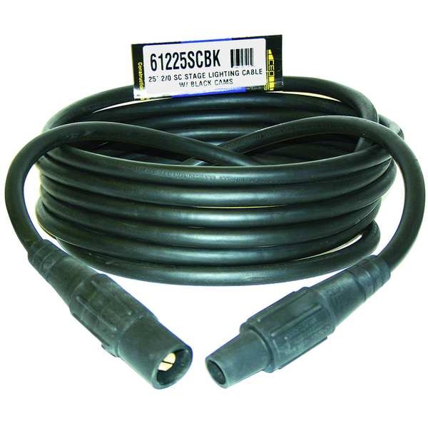 Southwire Cam Lock Extension Cord, 200A, CL20FBK, 1P - 61225SCBK