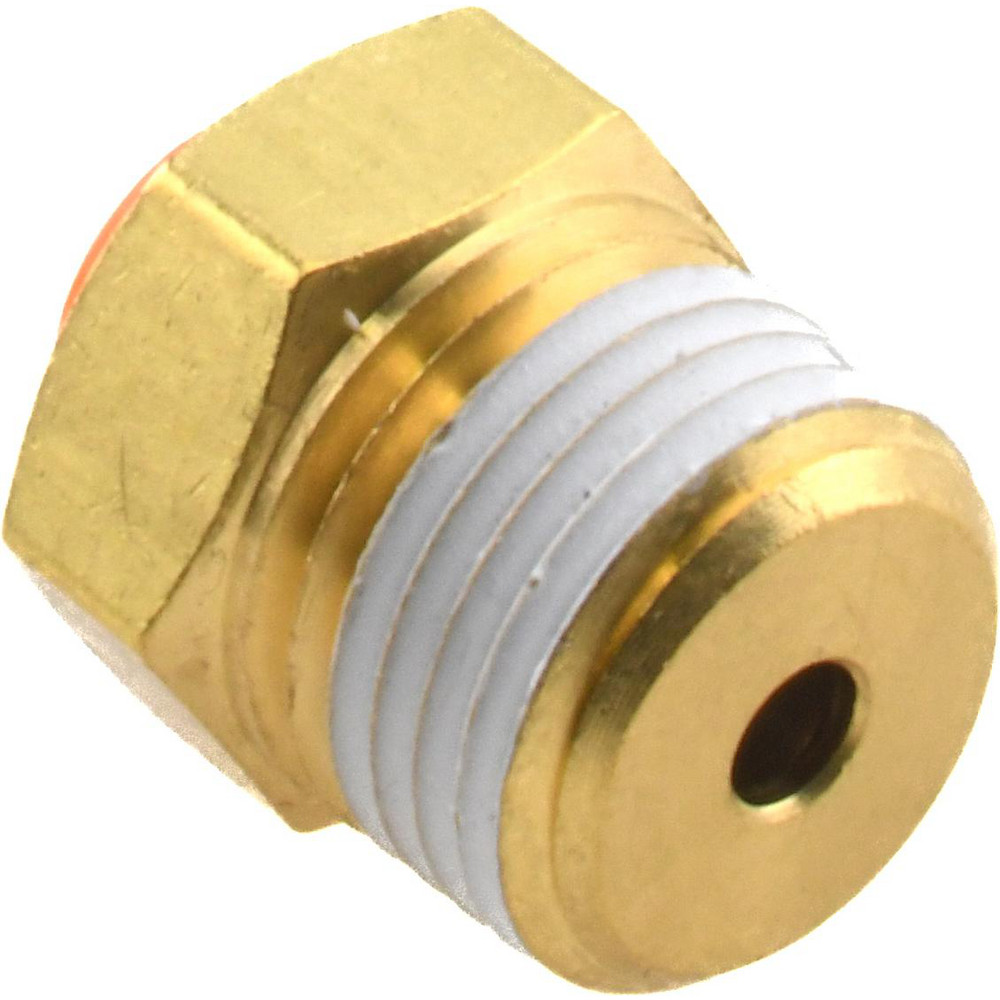 SMC PNEUMATICS Push-to-Connect Push-to-Connect Fitting: Connector, NPT, 1/8" OD - KQ2H01-34AS