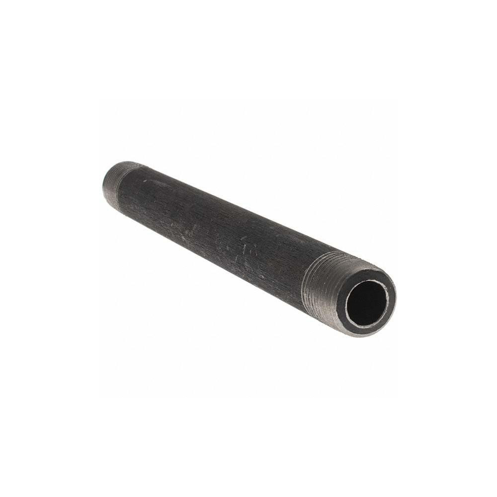 Value Collection Black Pipe Nipple: 3/8" Dia x 6" Long, Schedule 80 - BD-13649