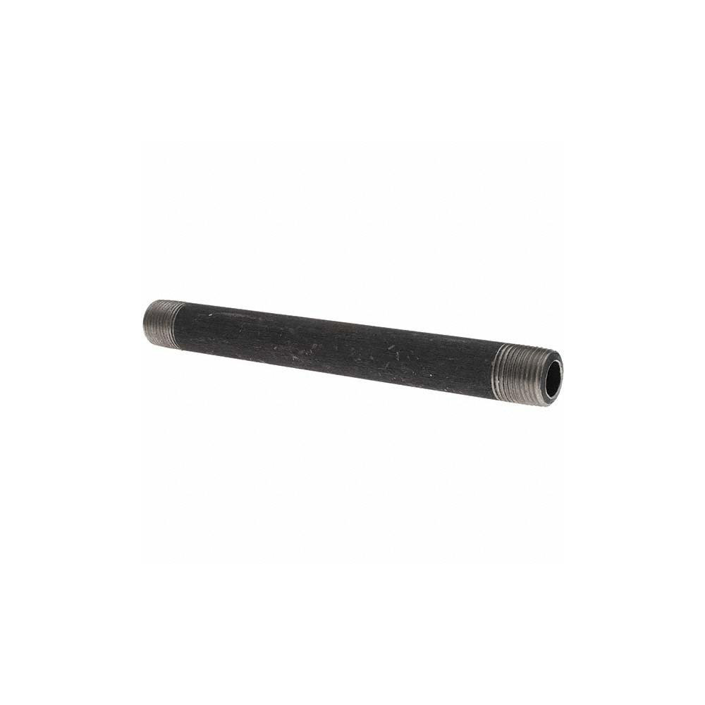 Value Collection Black Pipe Nipple: 3/8" Dia x 6" Long, Schedule 80 - BD-13649