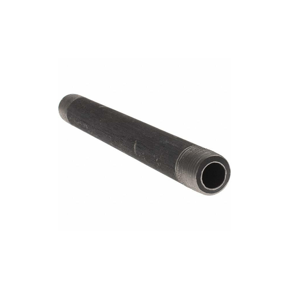 Value Collection Black Pipe Nipple: 3/8" Dia x 6" Long, Schedule 80 - BD-13649