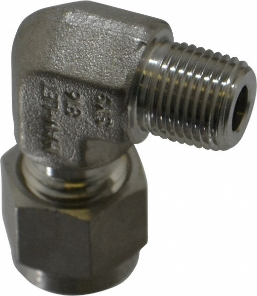 Ham-Let Compression Tube Male Elbow: 1/4" Tube OD, Compression x MNPT - 3002181
