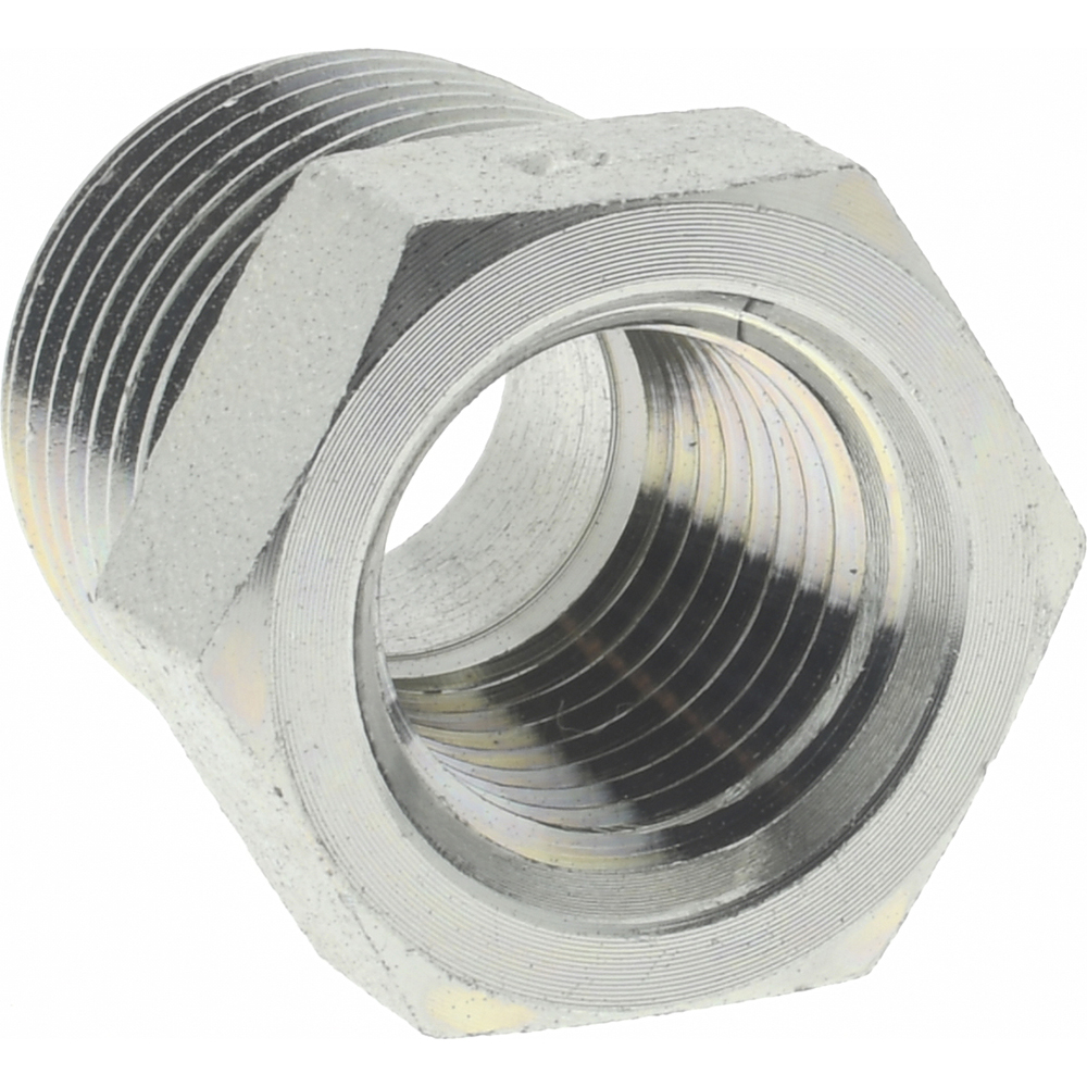 Parker Industrial Pipe Bushing: 1/4" Female Thread, 3/8" Male Thread, MNPTF x FNPTF - 3/8 X 1/4 PTR-S