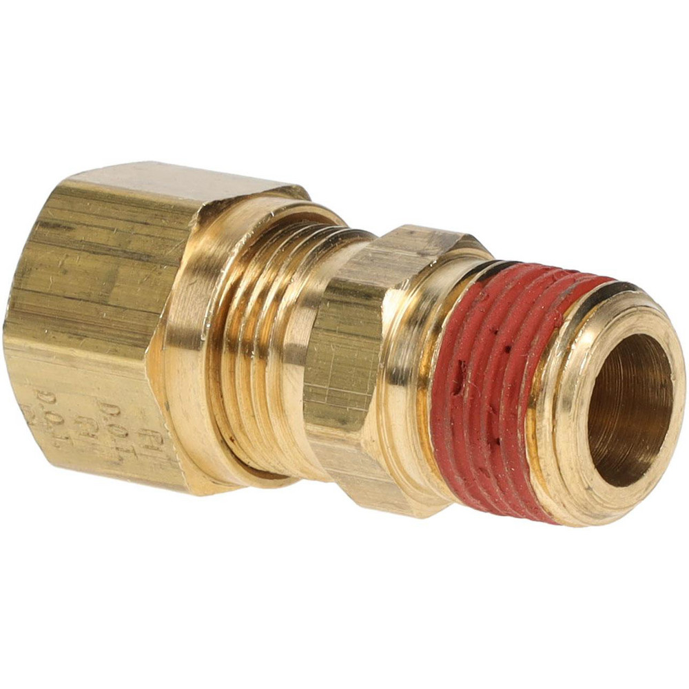 Parker Compression Tube Male Connector: 1/4, 1/2" Tube OD, Compression x MNPTF - VS68NTA-8-4
