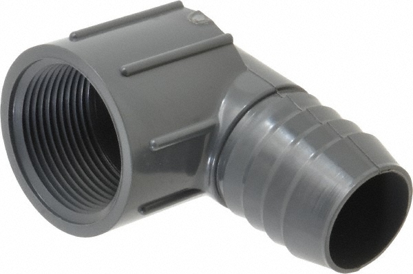 Value Collection Barbed Tube Adapter: 1-1/4" Barbs, 1-1/4" MIPT - 1436-012