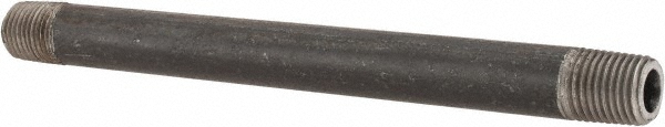 Value Collection Black Pipe Nipple: 1/4" Dia x 6" Long, Schedule 80 - XNB02060
