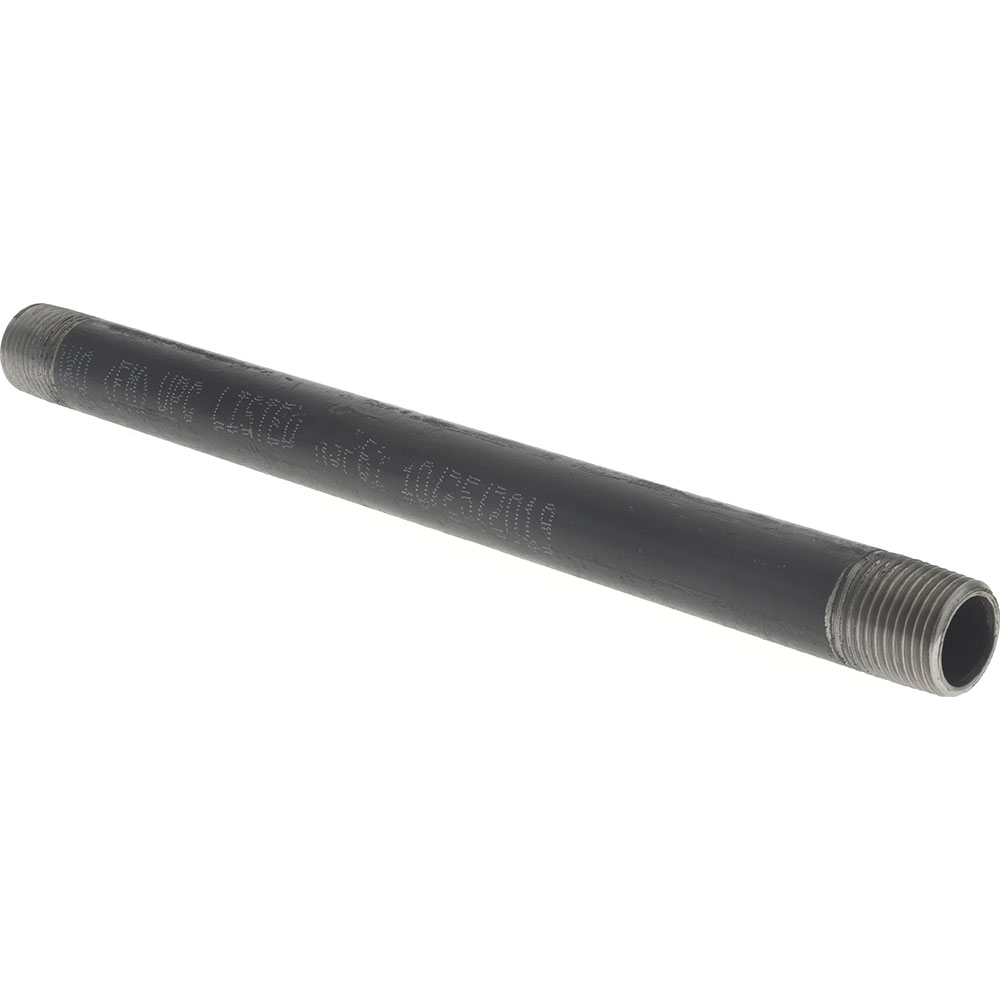 Value Collection Black Pipe Nipple: 1/2" Dia x 10" Long, Schedule 40 - NB04100