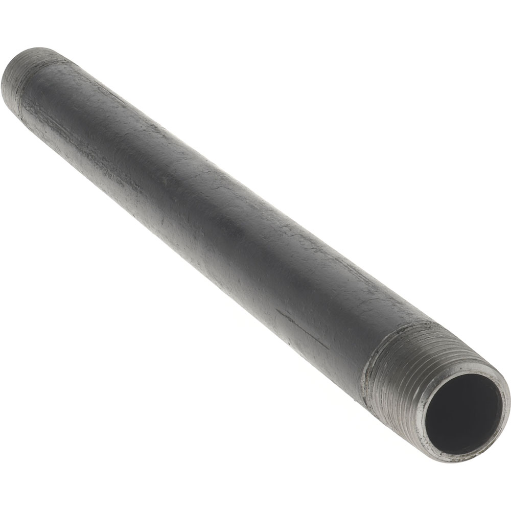 Value Collection Black Pipe Nipple: 1/2" Dia x 10" Long, Schedule 40 - NB04100