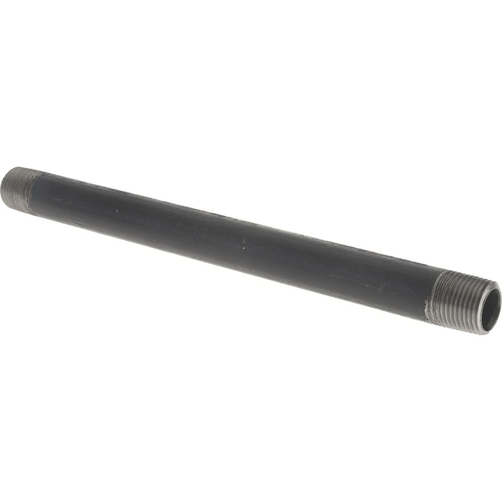 Value Collection Black Pipe Nipple: 1/2" Dia x 10" Long, Schedule 40 - NB04100