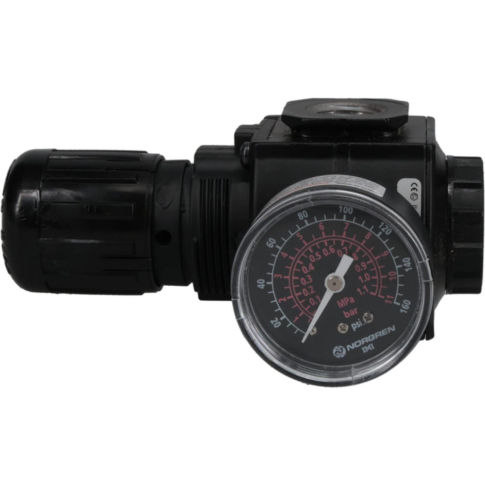 Norgren Push-to-Connect Tube x MNPT x Tube x Male Fitting: Swivel Elbow, NPTF, 5/16" OD - 124470528