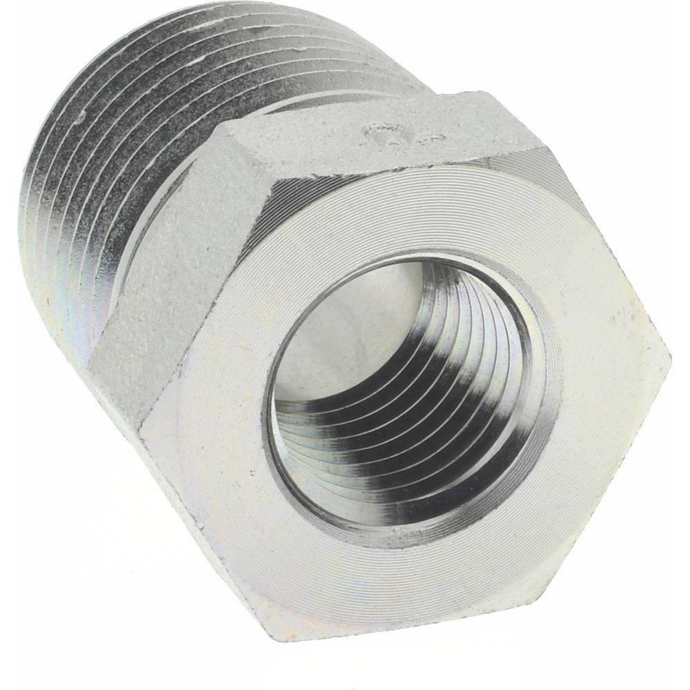 Parker Industrial Pipe Bushing: 1/4" Female Thread, 1/2" Male Thread, MNPTF x FNPTF - 1/2 X 1/4 PTR-S