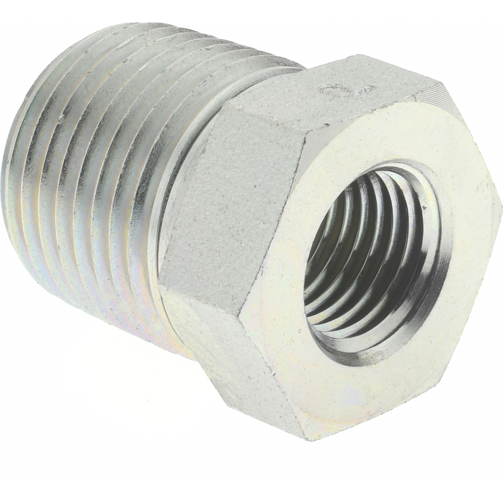 Parker Industrial Pipe Bushing: 1/4" Female Thread, 1/2" Male Thread, MNPTF x FNPTF - 1/2 X 1/4 PTR-S