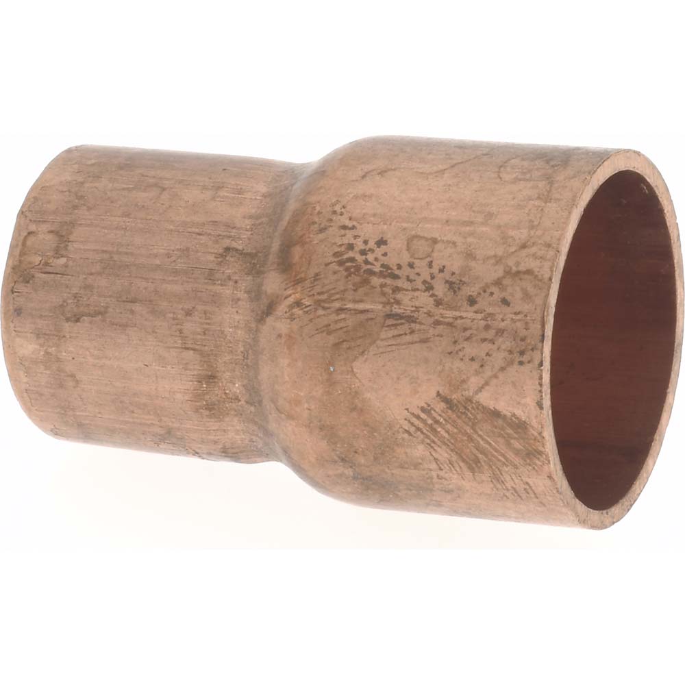 Mueller Industries Wrot Copper Pipe Reducer: 1/2" x 3/8" Fitting, FTG x C, Solder Joint - W 01315