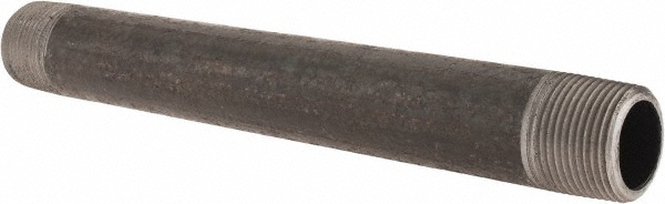 Value Collection Black Pipe Nipple: 1" Dia x 10" Long, Schedule 80 - XNB06100