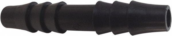 Parker Barbed Tube Union Connector: Single Barb, 3/16" Barb - 322HB-3PP