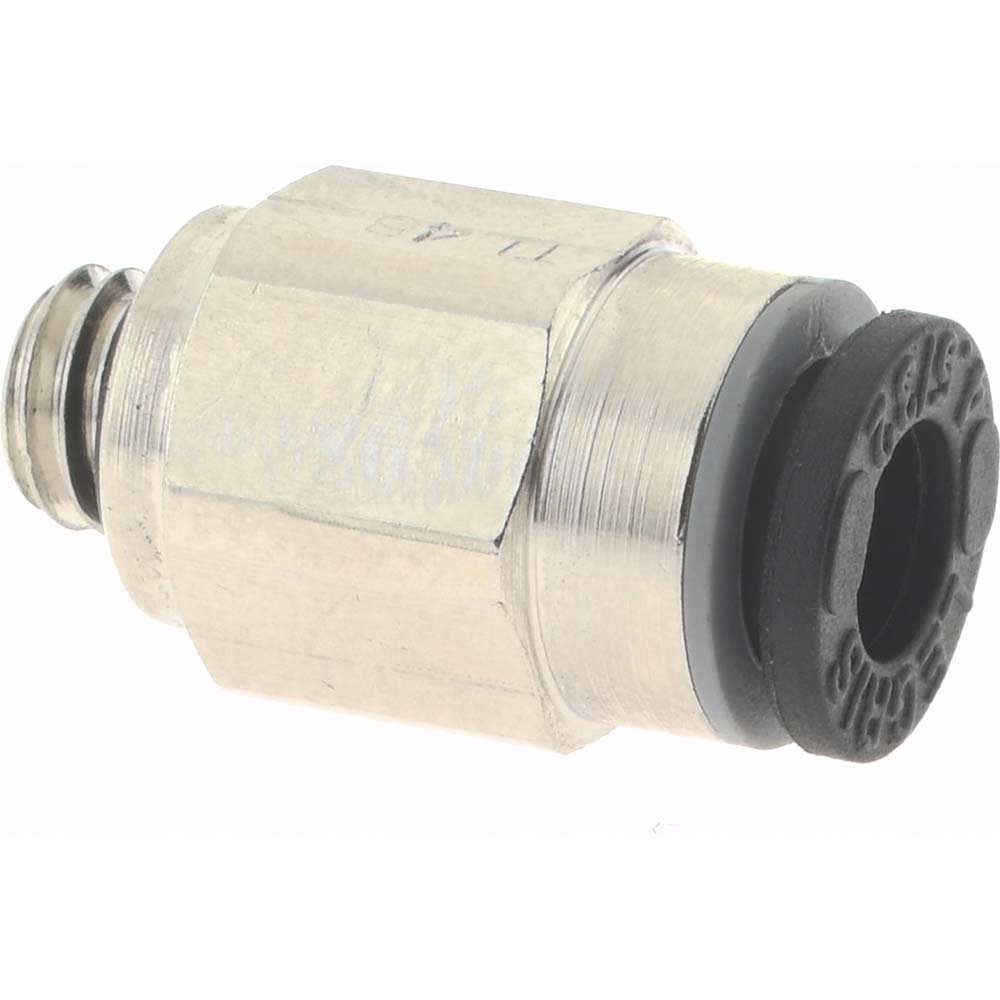 Legris Push-to-Connect Push-to-Connect Fitting: Connector, M5x0.8 Thread, 4.00 mm OD - 3101 04 19