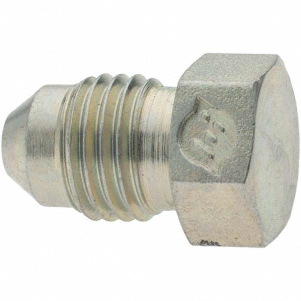 Parker Steel Flared Tube Plug: 1-1/4" OD, 37 deg Flared Angle - KP17587