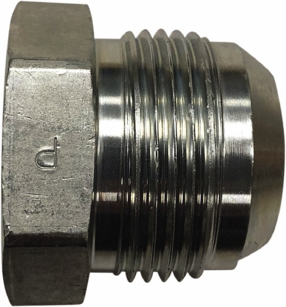 Parker Steel Flared Tube Plug: 1-1/4" OD, 37 deg Flared Angle - KP17587