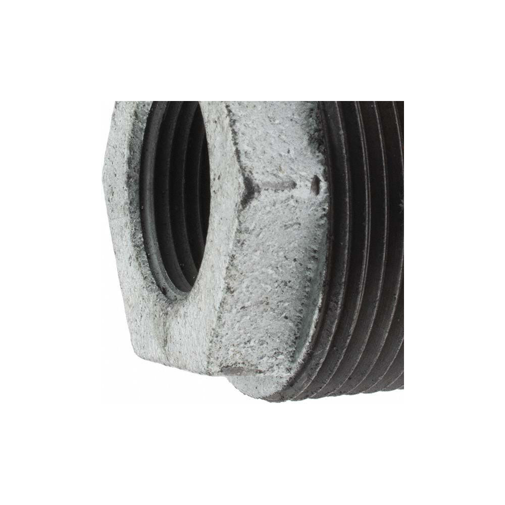 Made in USA Malleable Iron Pipe Bushing: 1-1/2 x 3/4" Fitting - 112034CI-01