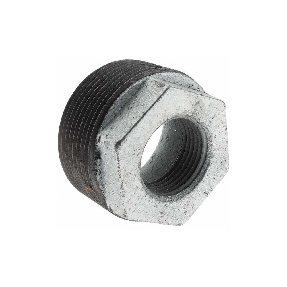 Made in USA Malleable Iron Pipe Bushing: 1-1/2 x 3/4" Fitting - 112034CI-01