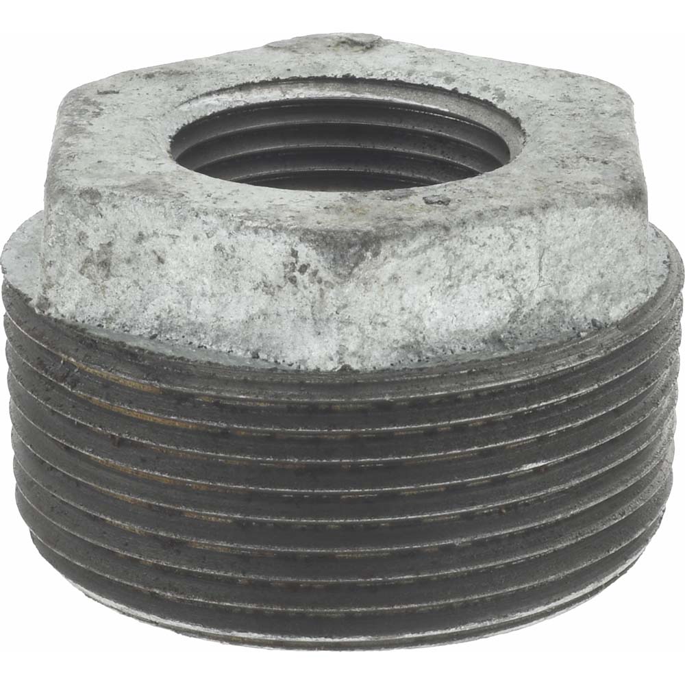 Made in USA Malleable Iron Pipe Bushing: 1-1/2 x 3/4" Fitting - 112034CI-01