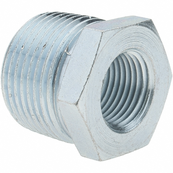 Made in USA Malleable Iron Pipe Bushing: 1-1/2 x 3/4" Fitting - 112034CI-01