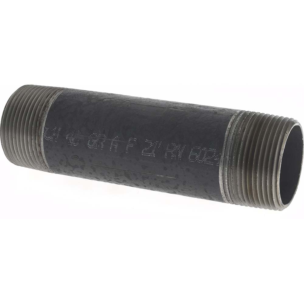 Value Collection Black Pipe Nipple: 1-1/4" Dia x 5-1/2" Long, Schedule 80 - XNB07055