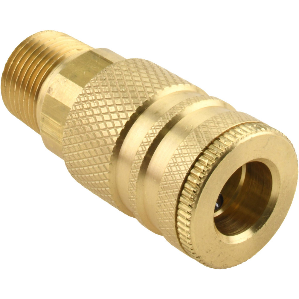 Coilhose Pneumatics Pneumatic Hose Coupling: 3/8" Thread, 1/4" Body Dia, Industrial Interchange - 155
