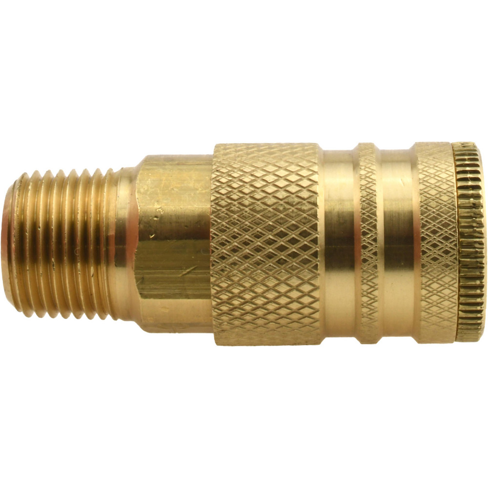 Coilhose Pneumatics Pneumatic Hose Coupling: 3/8" Thread, 1/4" Body Dia, Industrial Interchange - 155
